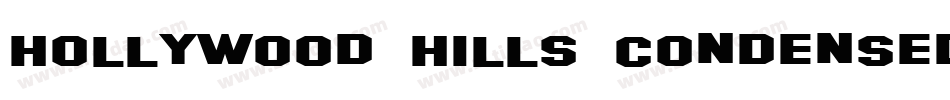 Hollywood Hills Condensed字体转换